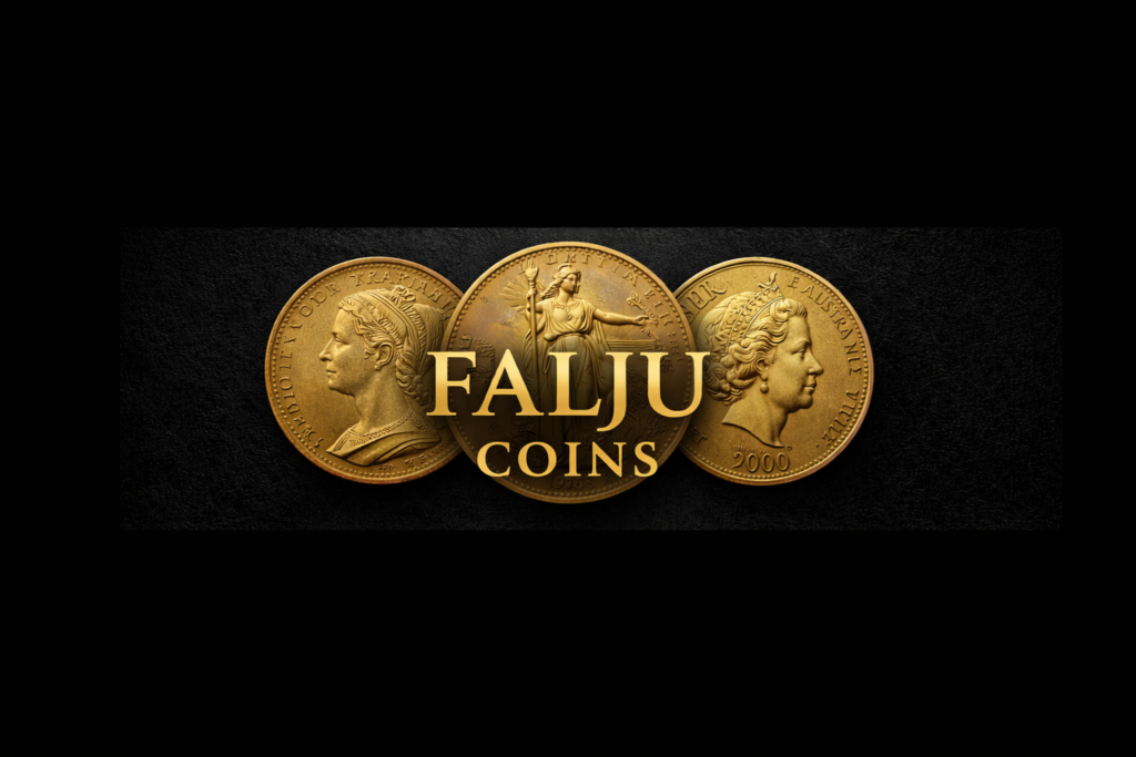 FALJU COINS premium gold historical coin collection hero banner Tokyo