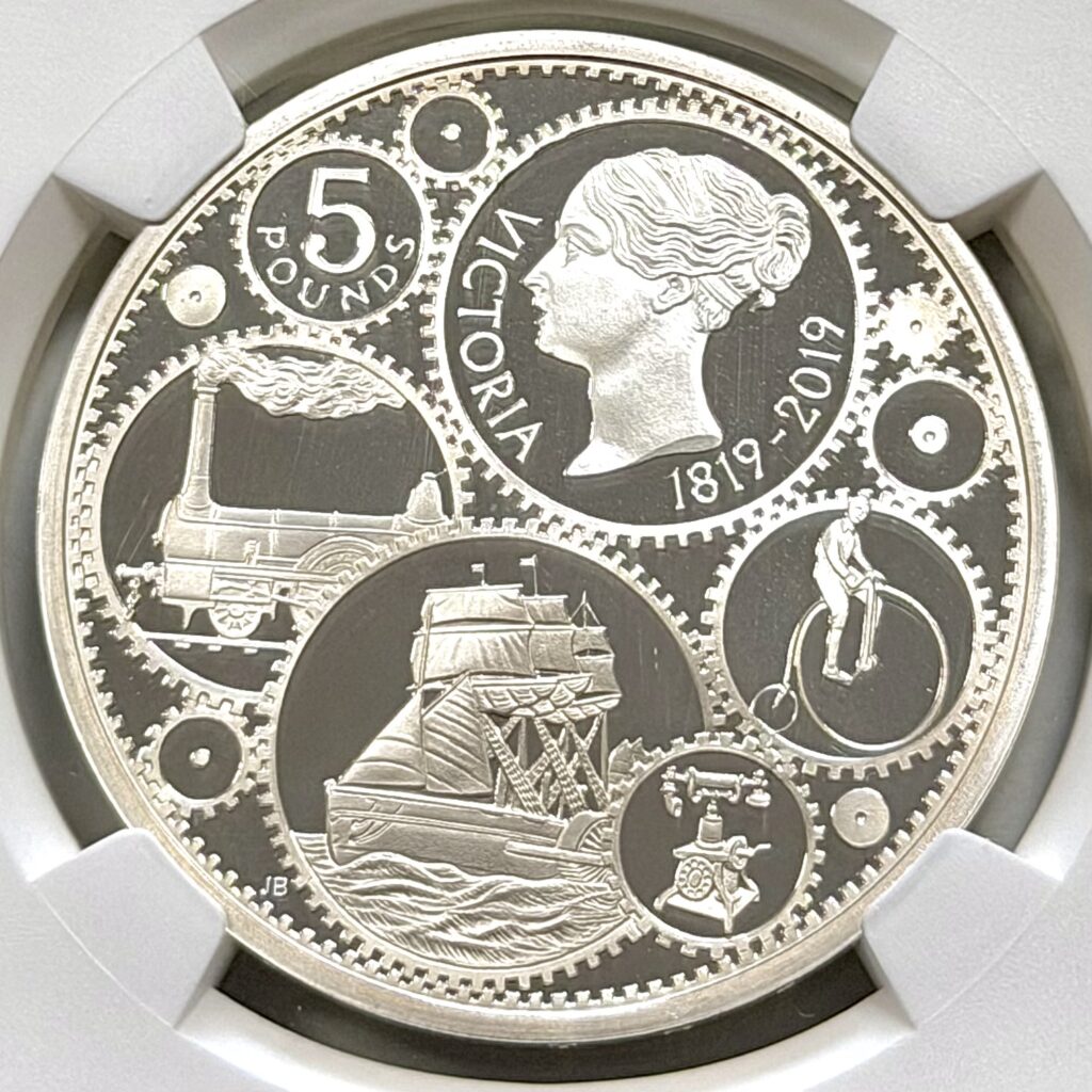 2019 Great Britain Queen Victoria 200th Anniversary coin obverse close-up PF70 Ultra Cameo