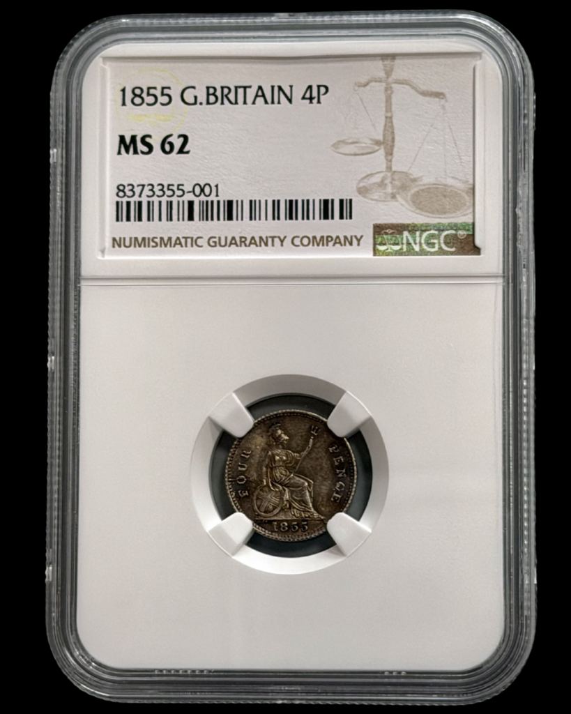 Certified coin shown in a guide explaining coin mintage.